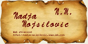 Nadja Mojsilović vizit kartica